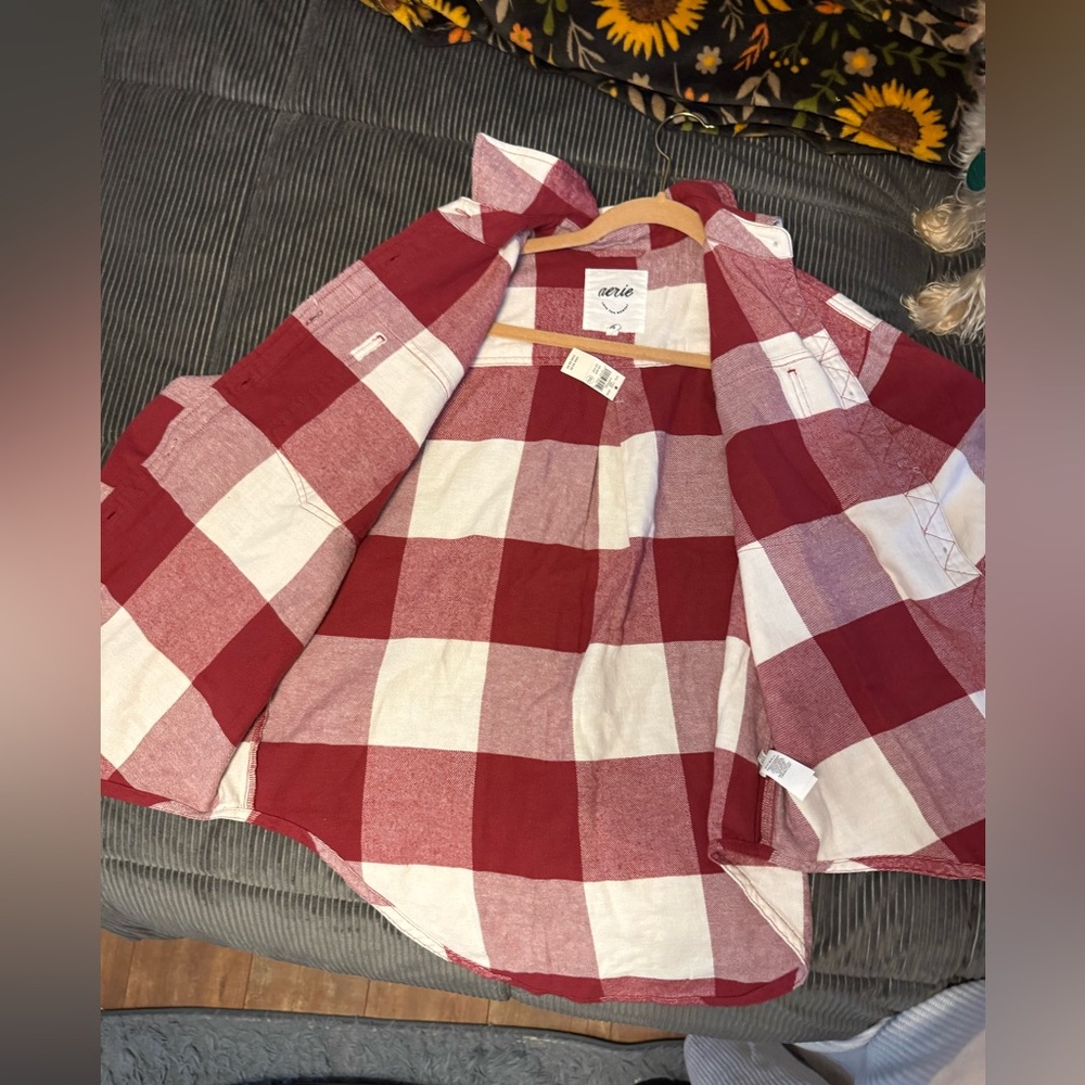 AERIE anytime fave flannel shirt